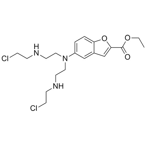 ethyl 5-(bis(2-((2-chloroethyl)amino)ethyl)amino)benzofuran-2-carboxylate
