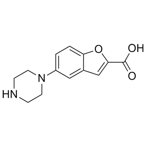 5-(piperazin-1-yl)benzofuran-2-carboxylic acid