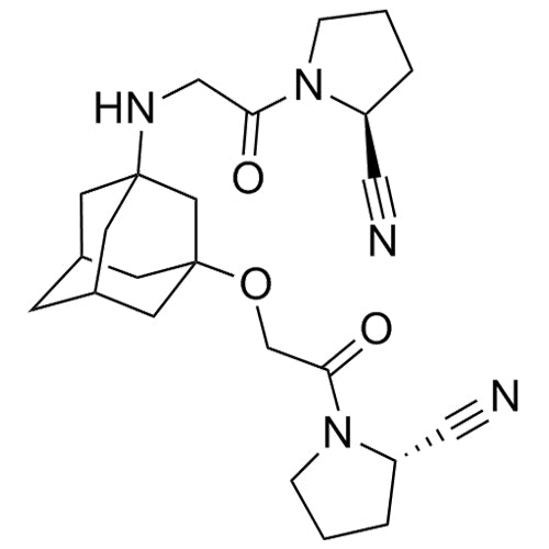 (S)-1-(2-(((1S,3R,5R,7S)-3-(2-((S)-2-cyanopyrrolidin-1-yl)-2-oxoethoxy)adamantan-1-yl)amino)acetyl)pyrrolidine-2-carbonitrile