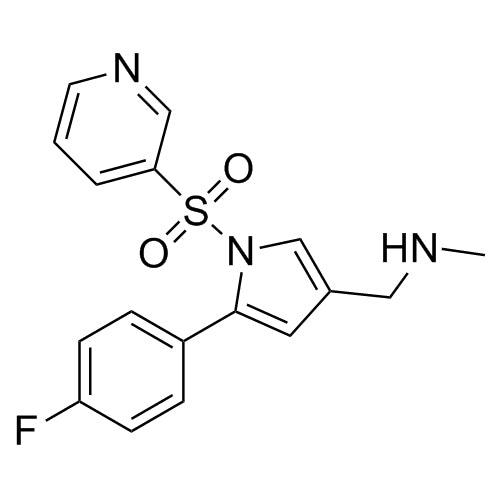 1-(5-(4-fluorophenyl)-1-(pyridin-3-ylsulfonyl)-1H-pyrrol-3-yl)-N-methylmethanamine