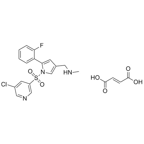 1-(1-((5-chloropyridin-3-yl)sulfonyl)-5-(2-fluorophenyl)-1H-pyrrol-3-yl)-N-methylmethanamine fumarate
