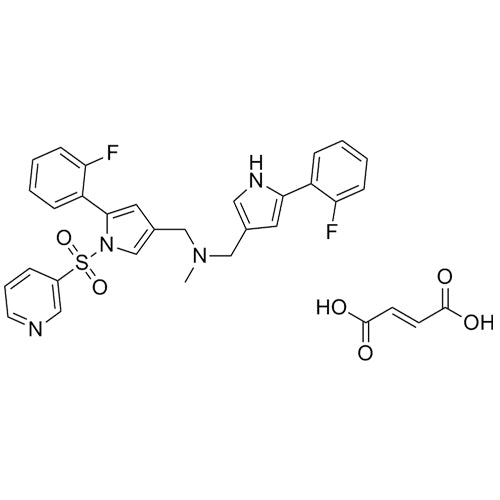 1-(5-(2-fluorophenyl)-1-(pyridin-3-ylsulfonyl)-1H-pyrrol-3-yl)-N-((5-(2-fluorophenyl)-1H-pyrrol-3-yl)methyl)-N-methylmethanamine fumarate