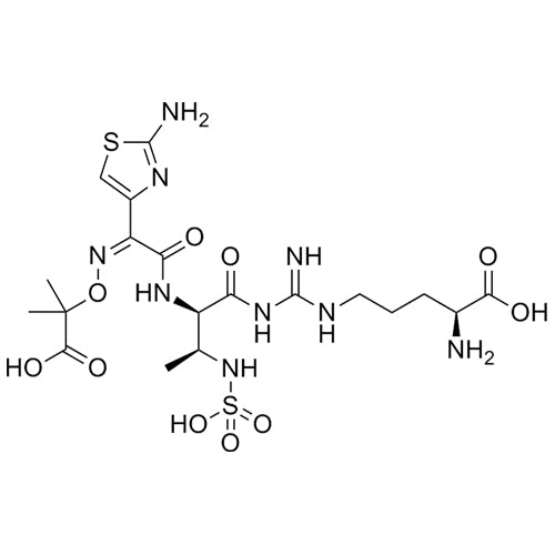 (8R,16S,Z)-16-amino-5-(2-aminothiazol-4-yl)-11-imino-2,2-dimethyl-6,9-dioxo-8-((S)-1-(sulfoamino)ethyl)-3-oxa-4,7,10,12-tetraazaheptadec-4-ene-1,17-dioic acid